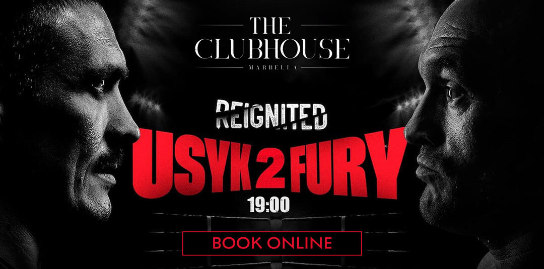 Usyk v Fury screened live in Marbella
